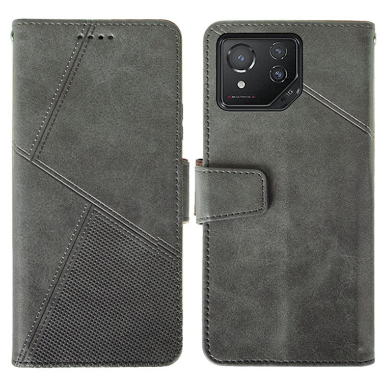 IDEWEI For Asus ROG Phone 8 5G / Phone 8 Pro 5G Leather Case Calf Texture Wallet Phone Cover - Black