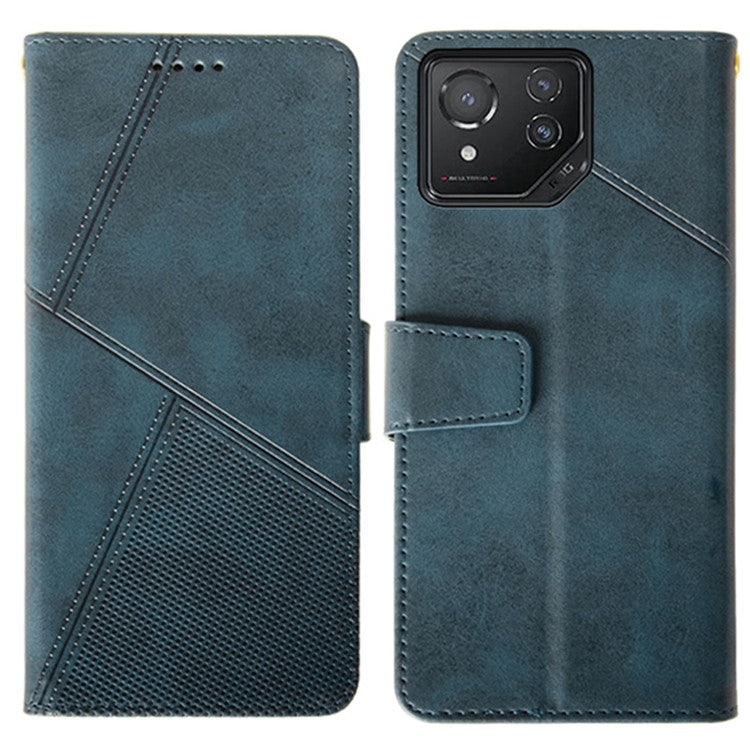 IDEWEI For Asus ROG Phone 8 5G / Phone 8 Pro 5G  Leather Case Calf Texture Wallet Phone Cover - Blue