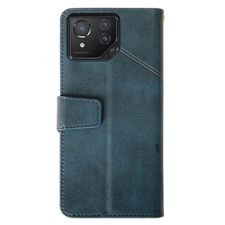 IDEWEI For Asus ROG Phone 8 5G / Phone 8 Pro 5G  Leather Case Calf Texture Wallet Phone Cover - Blue
