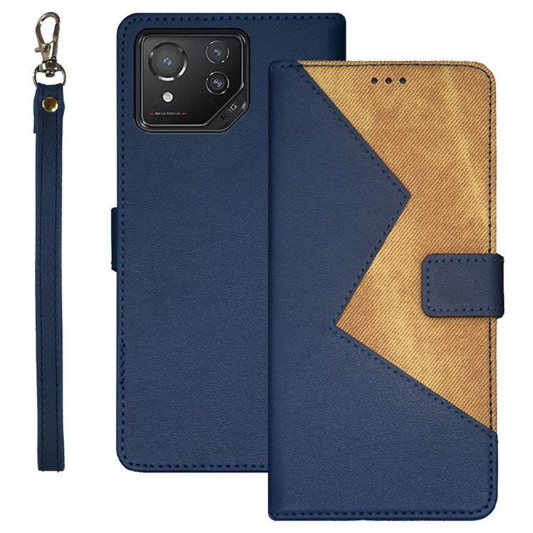 IDEWEI For Asus ROG Phone 8 5G / Phone 8 Pro 5G Phone Case Leather Cover with Card Slots - Blue