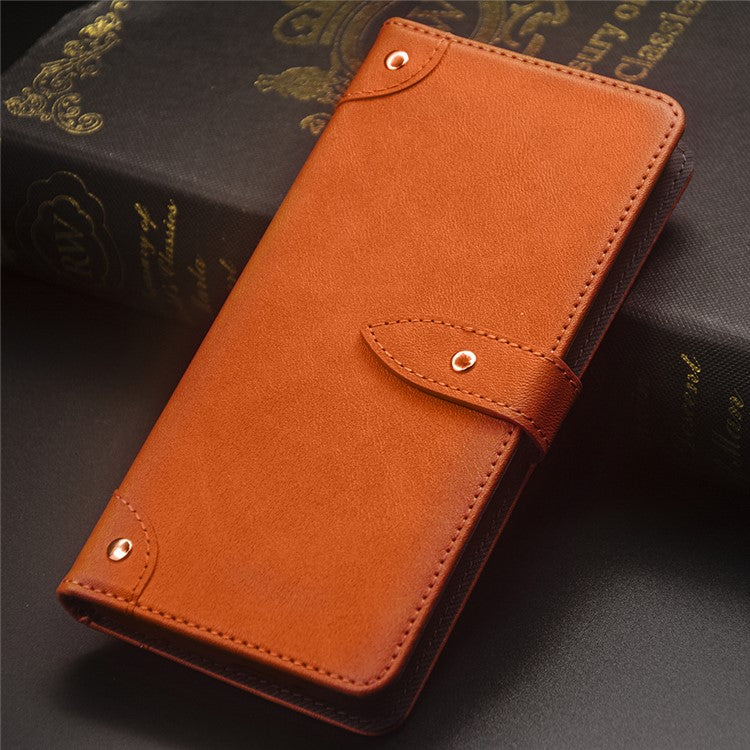IDEWEI For Asus ROG Phone 8 5G / Phone 8 Pro 5G Case Drop-resistant Leather Card Holder Phone Cover - Orange