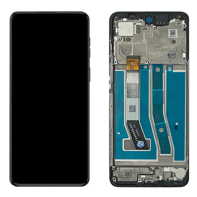 For Motorola Moto G54 5G Grade B LCD Screen and Digitizer Assembly + Frame Replacement Part (without Logo) - Blue