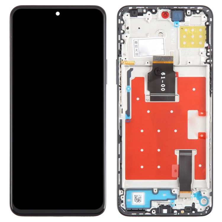 For Honor 90 Lite 5G OEM Grade S LCD Screen and Digitizer Assembly + Frame Repair Part (without Logo) - Black