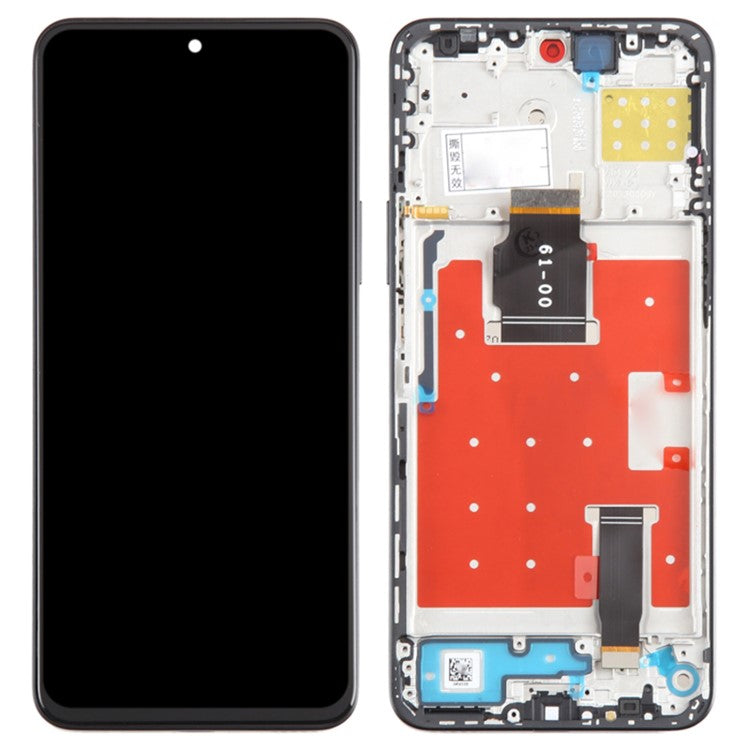 For Honor 90 Lite 5G Grade C LCD Screen and Digitizer Assembly + Frame Replacement Part (without Logo) - Black