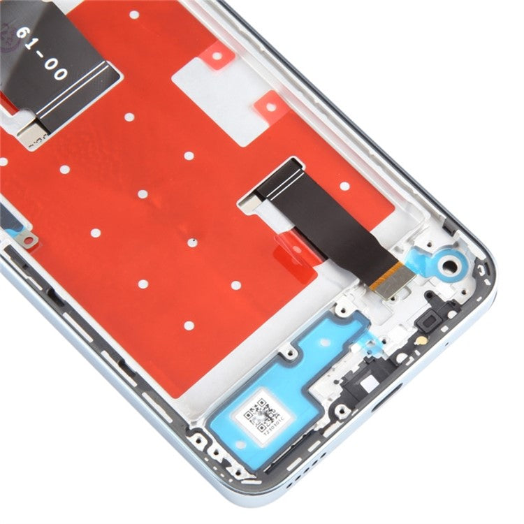 For Honor 90 Lite 5G Grade C LCD Screen and Digitizer Assembly + Frame Replacement Part (without Logo) - Silver