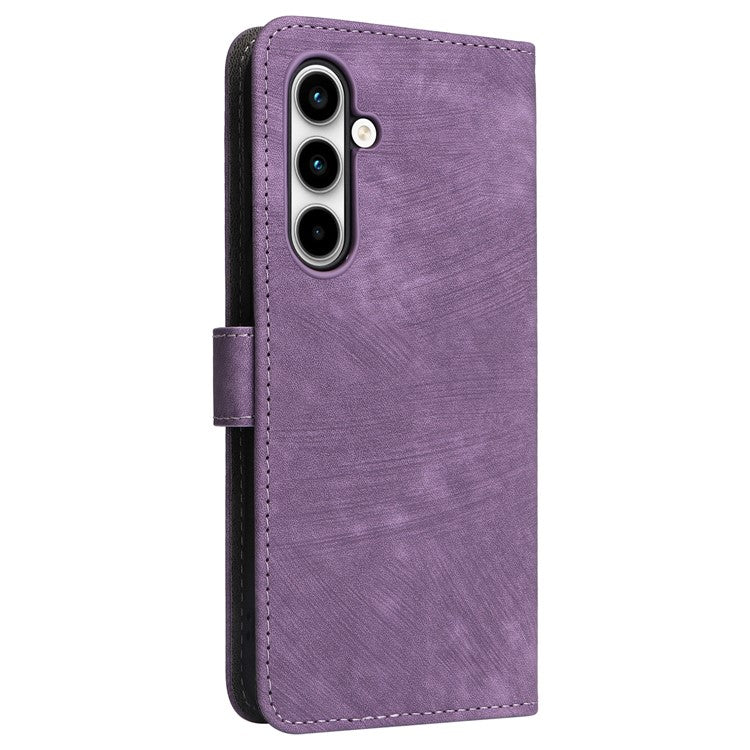 For Samsung Galaxy A35 5G Leather Wallet Case RFID Blocking Phone Cover - Purple