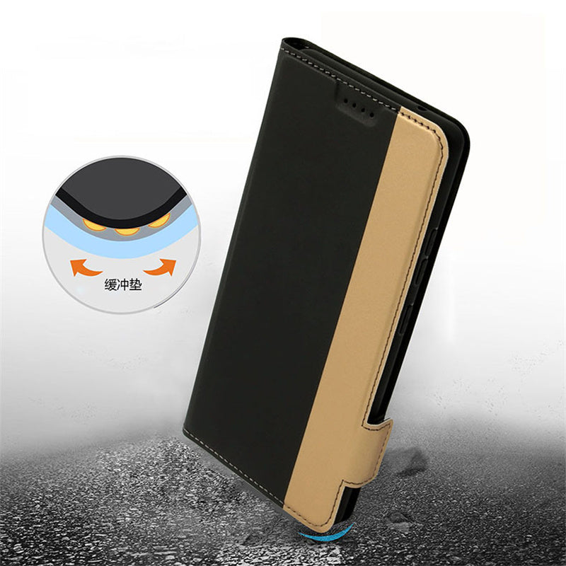 For Samsung Galaxy S24+ Flip Stand Phone Cover Shockproof Card Slot PU Leather Phone Case - Black