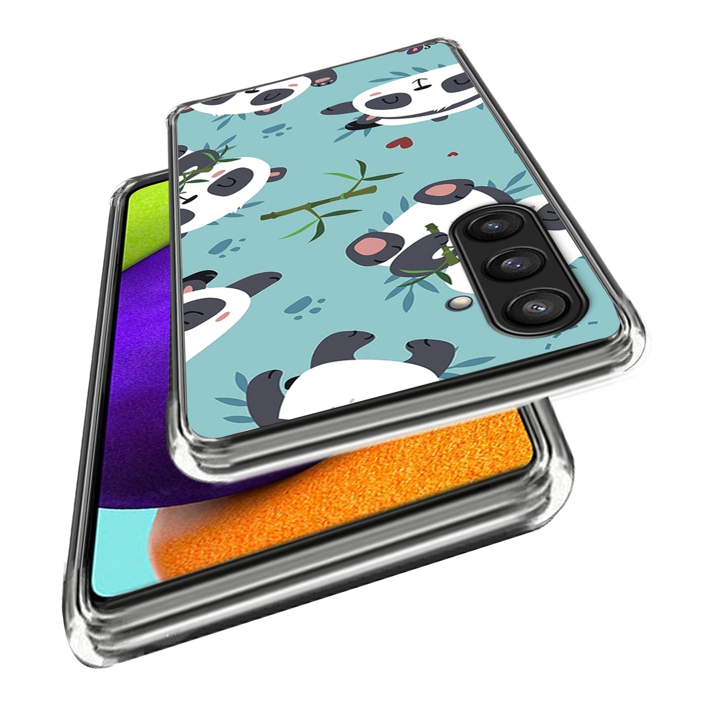 For Samsung Galaxy S24+ TPU Case Pattern Printed Anti-scratch Phone Cover - Cute Pandas