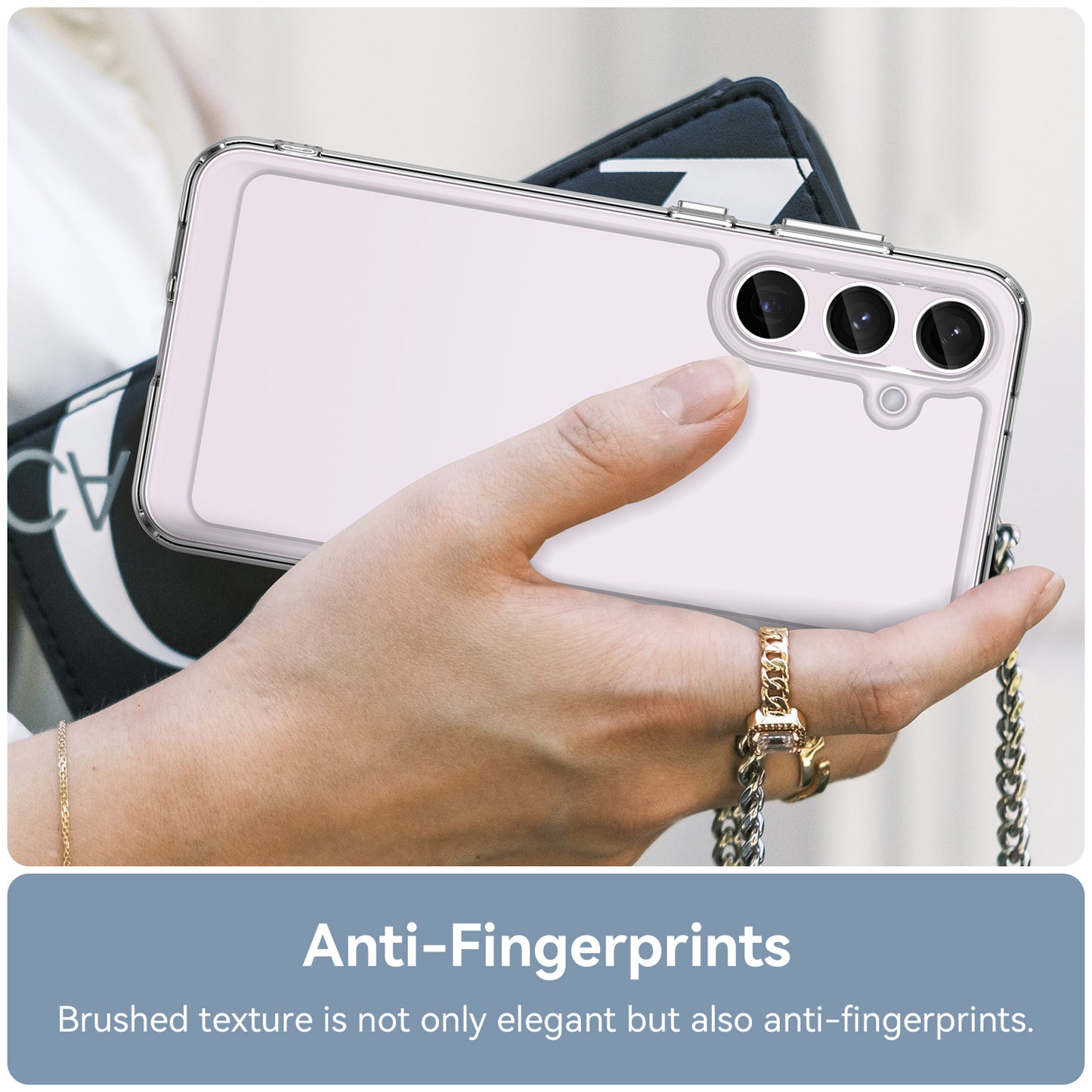 For Samsung Galaxy S24+ Case Candy Series Anti-collision TPU Cell Phone Cover - Transparent