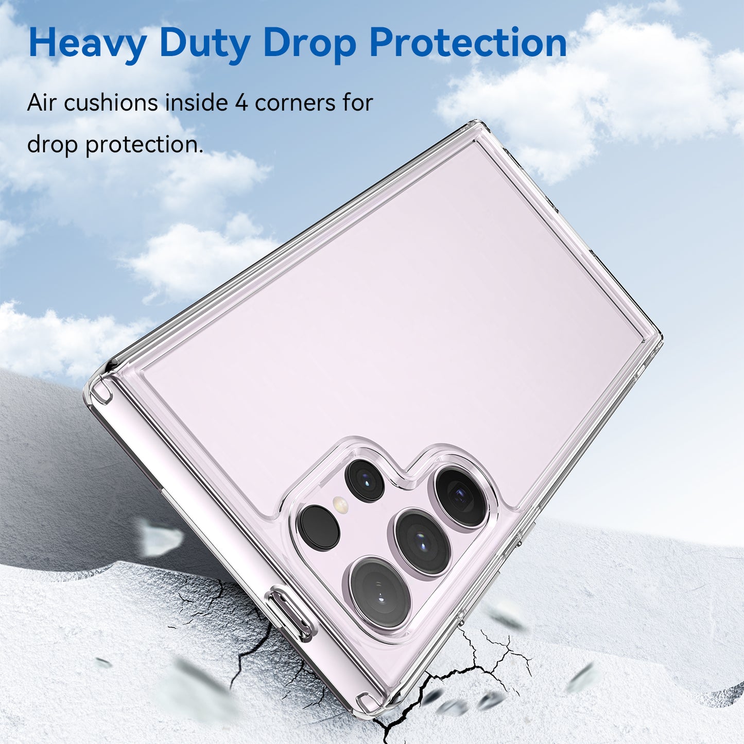 For Samsung Galaxy S24 Ultra Case Candy Series Flexible TPU Cell Phone Cover - Transparent