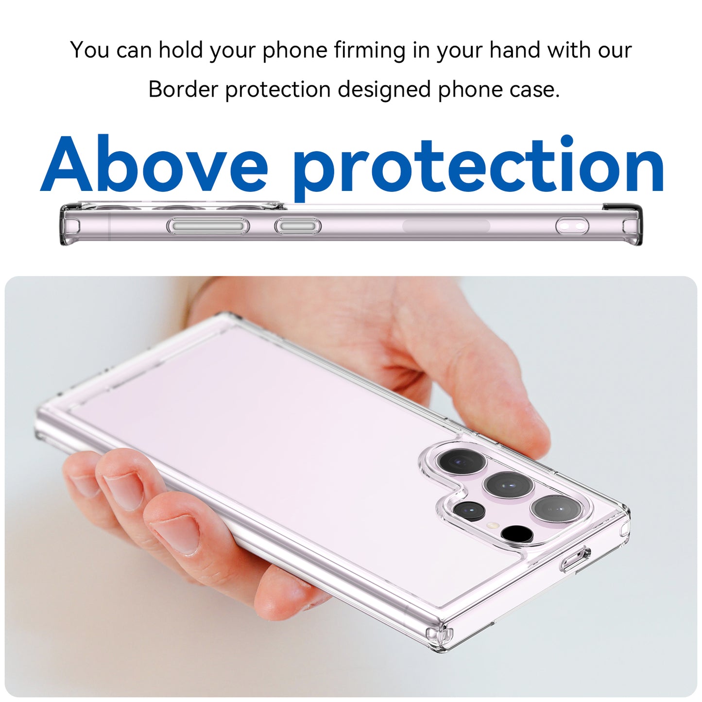 For Samsung Galaxy S24 Ultra Case Candy Series Flexible TPU Cell Phone Cover - Transparent