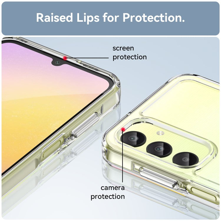 For Samsung Galaxy A25 5G (Global) (161.0 x 76.5 x 8.3mm) Cell Phone Cases Candy Series TPU Protective Cover - Transparent