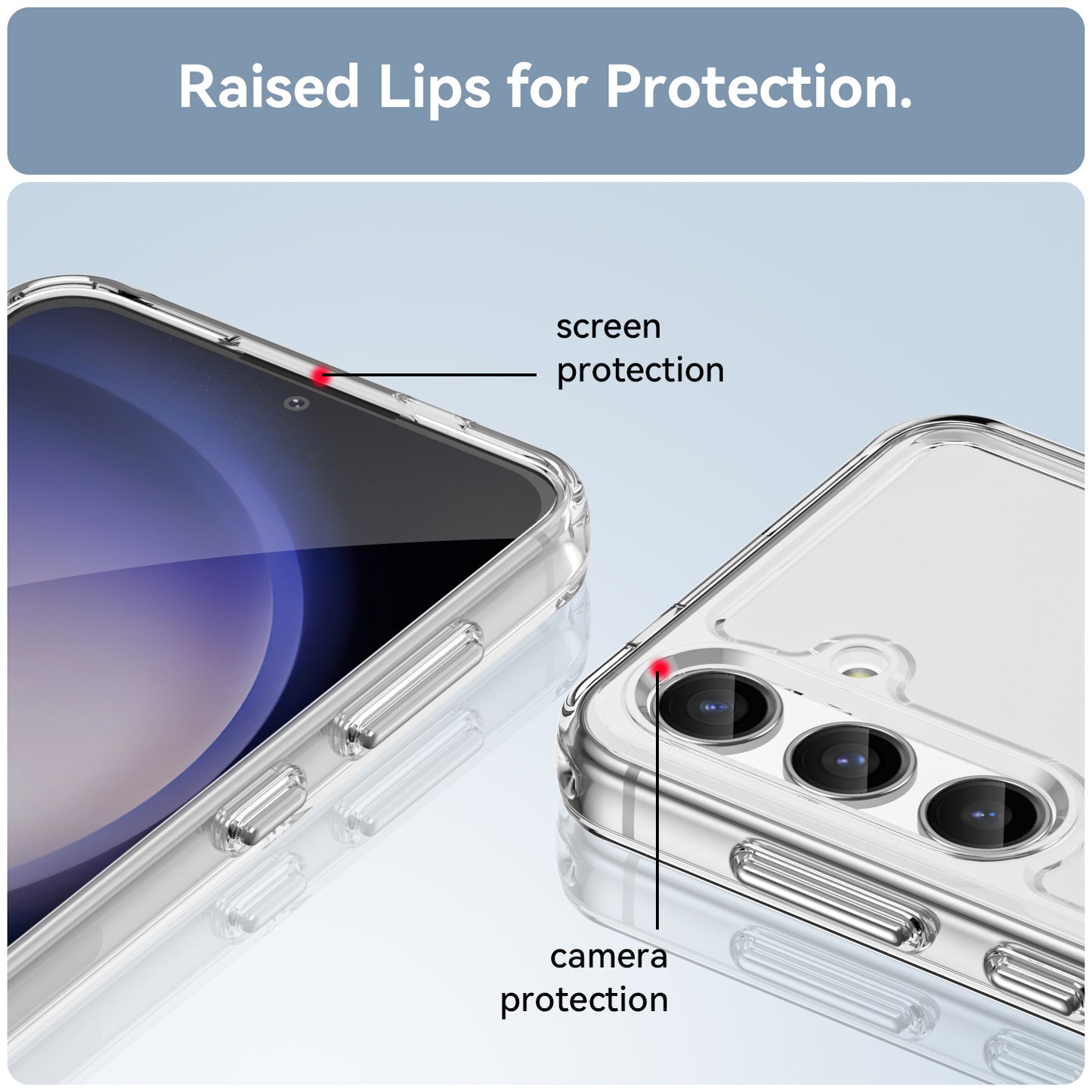 Candy Series for Samsung Galaxy S24 Case Shockproof Soft TPU Phone Back Cover - Transparent Grey