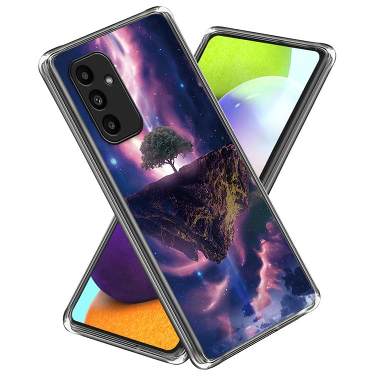 For Samsung Galaxy A15 4G / 5G TPU Phone Case Pattern Printing Anti-Scratch Shockproof - Aurora Night