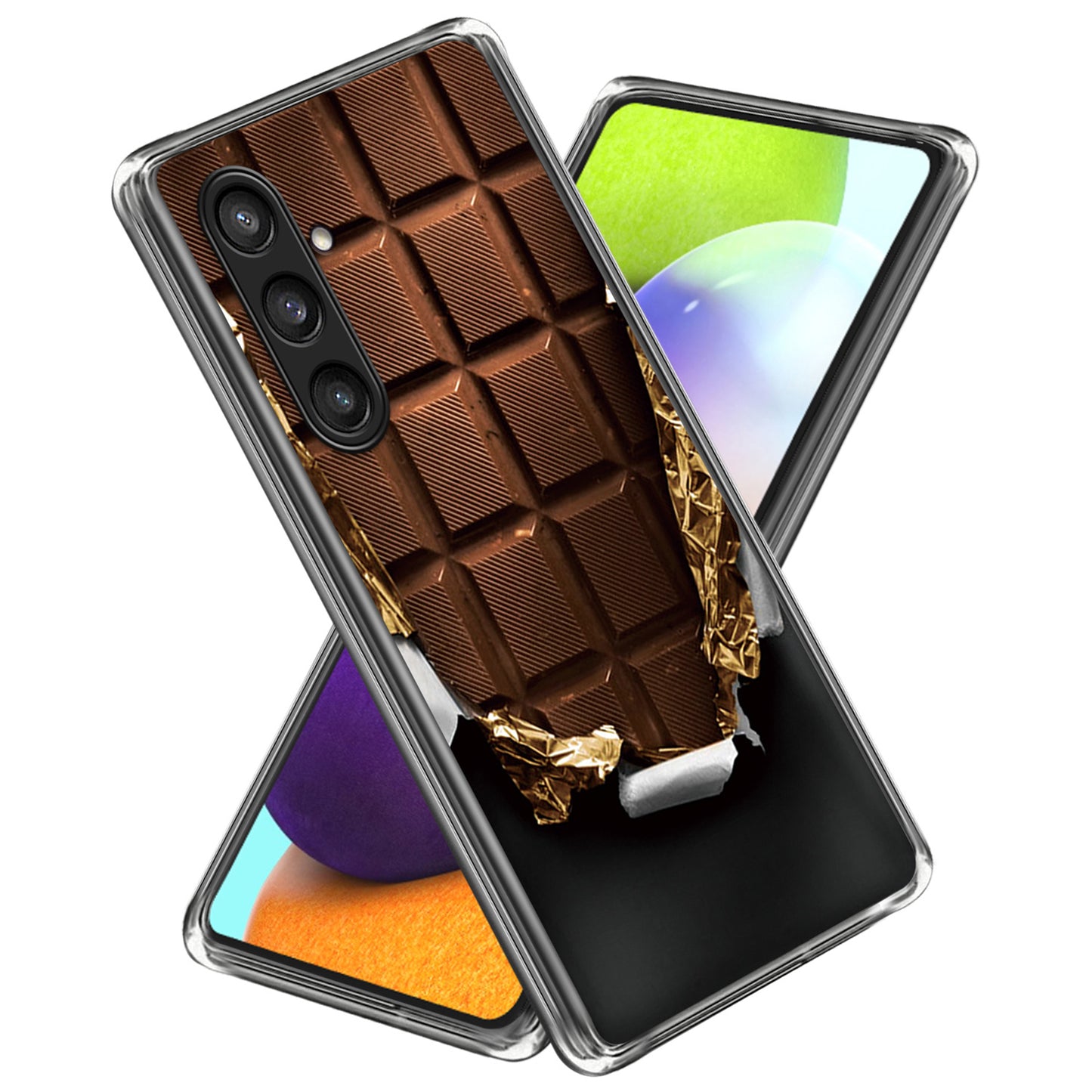For Samsung Galaxy S24+ Case Pattern Printing Anti-scratch Phone Cover - Chocolate