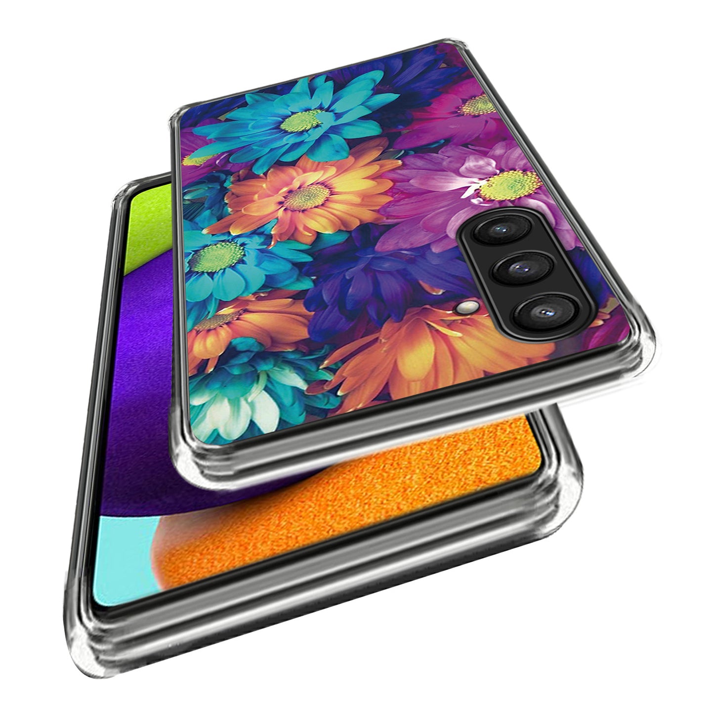 For Samsung Galaxy S24+ Case Pattern Printing Anti-scratch Phone Cover - Chrysanthemum