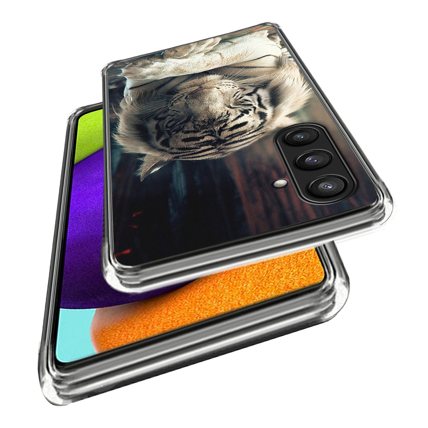 For Samsung Galaxy S24+ Case Pattern Printing Anti-scratch Phone Cover - White Tiger