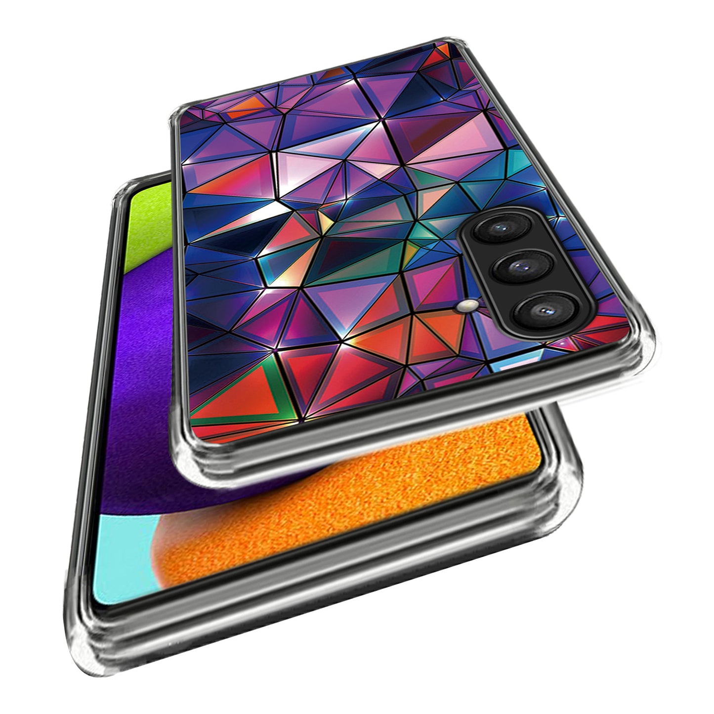 For Samsung Galaxy S24 TPU Phone Case Pattern Printing Protective Cover - Triangle