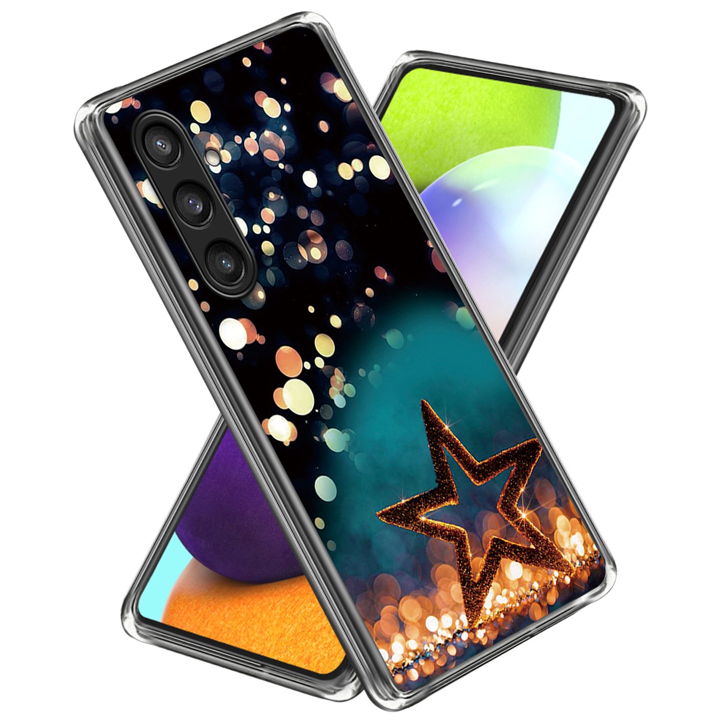 For Samsung Galaxy S24 TPU Phone Case Pattern Printing Protective Cover - Five-Pointed Star