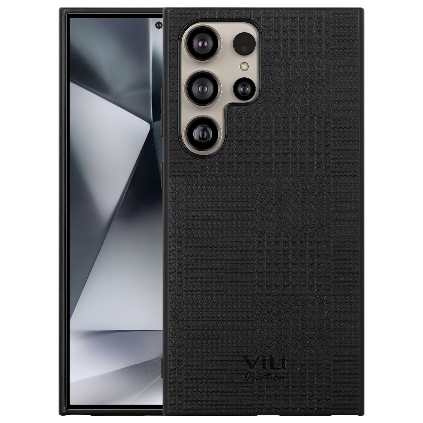 VILI TH Series for Samsung Galaxy S24 Ultra Shockproof Cover Protective Phone Case - Black