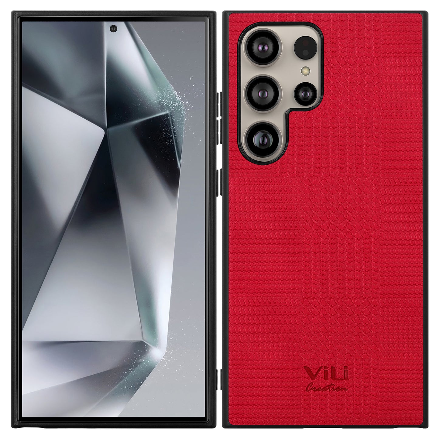 VILI TH Series for Samsung Galaxy S24 Ultra Shockproof Cover Protective Phone Case - Red