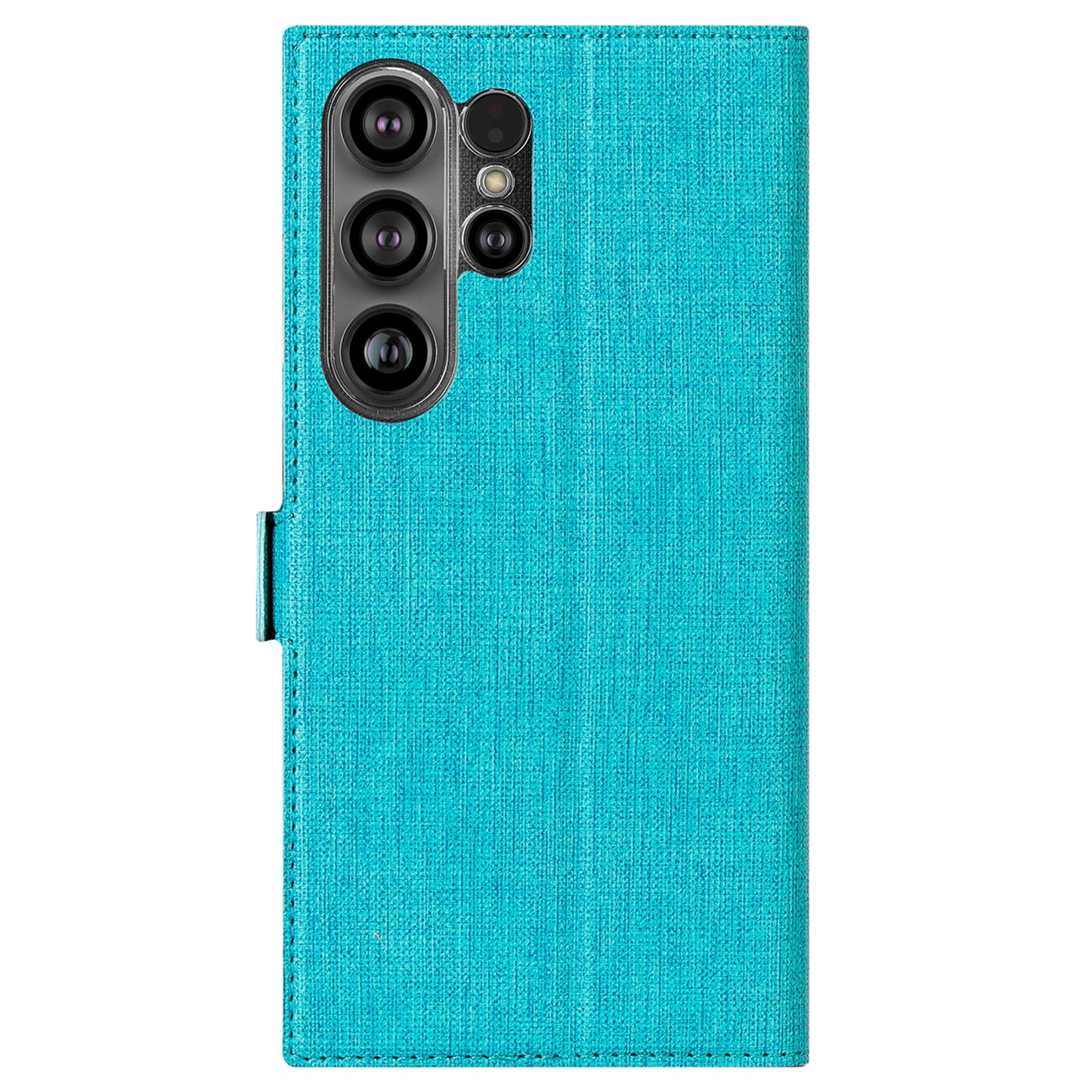 VILI DMK Series for Samsung Galaxy S24 Ultra Wallet Case PU Leather Folio Phone Cover - Blue