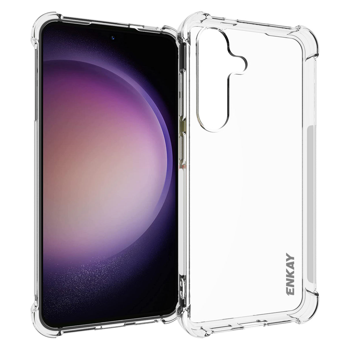 ENKAY HAT PRINCE For Samsung Galaxy S24+ Anti-Slip Phone Case Thickened Corners Shell HD Clear Cover