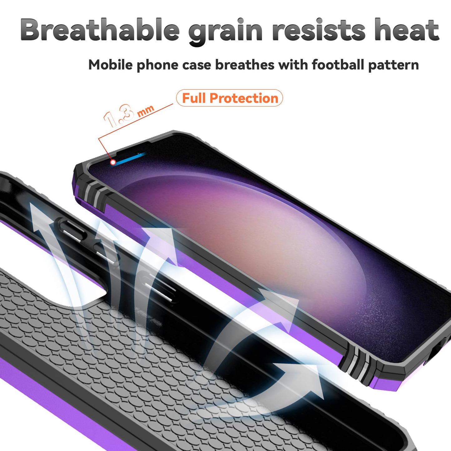 For Samsung Galaxy S24 Case with Camera Slide Protector Kickstand PC+TPU Phone Cover - Purple