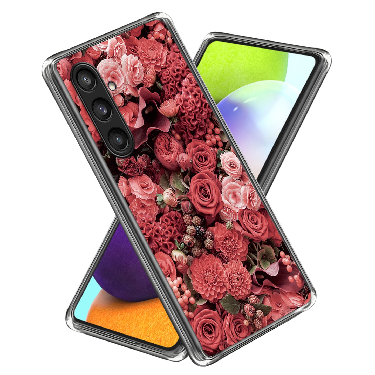 For Samsung Galaxy S24 Case Pattern Flexible TPU Phone Back Cover Shell - Artless Million Flowers