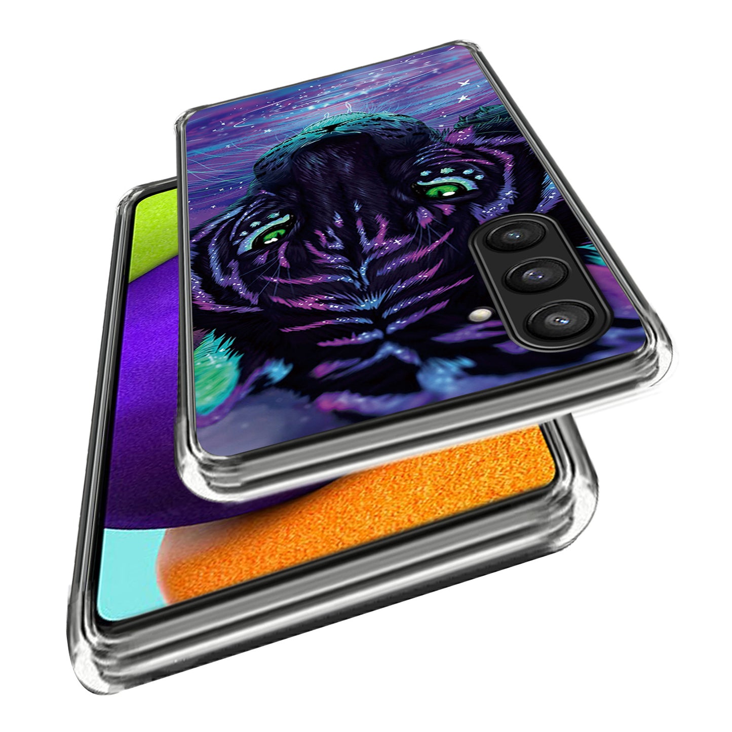 For Samsung Galaxy S24+ TPU Case Slim Fashion Pattern Protective Phone Cover - Night Tiger