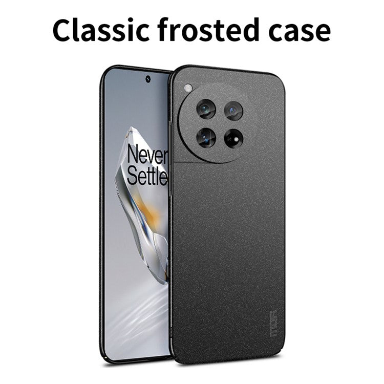 MOFI Shield Matte Series for OnePlus 12 5G Phone Case Ultra Thin PC Back Cover - Black