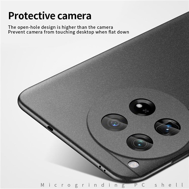 MOFI Shield Matte Series for OnePlus 12 5G Phone Case Ultra Thin PC Back Cover - Black