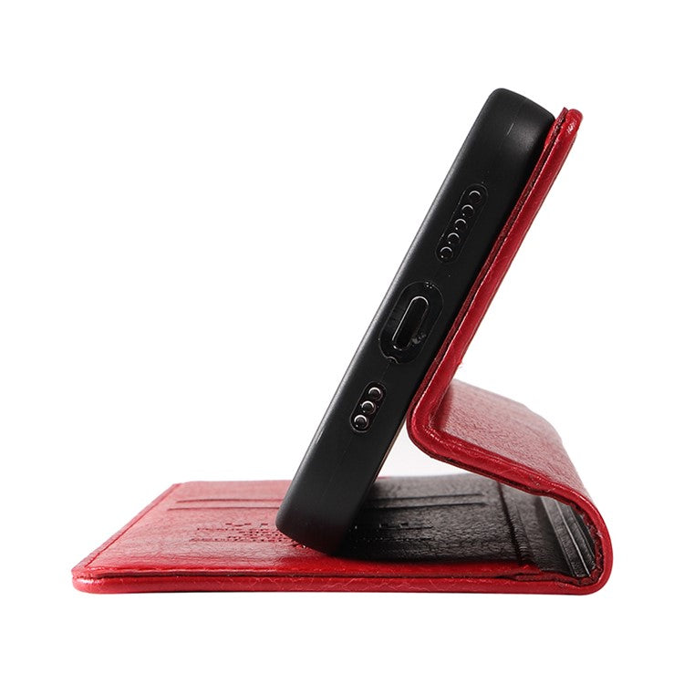 YIKATU YK-006 For Oppo Reno11 Pro 5G (Global) Case Magnetic Auto Closing PU Leather Wallet Phone Cover - Red