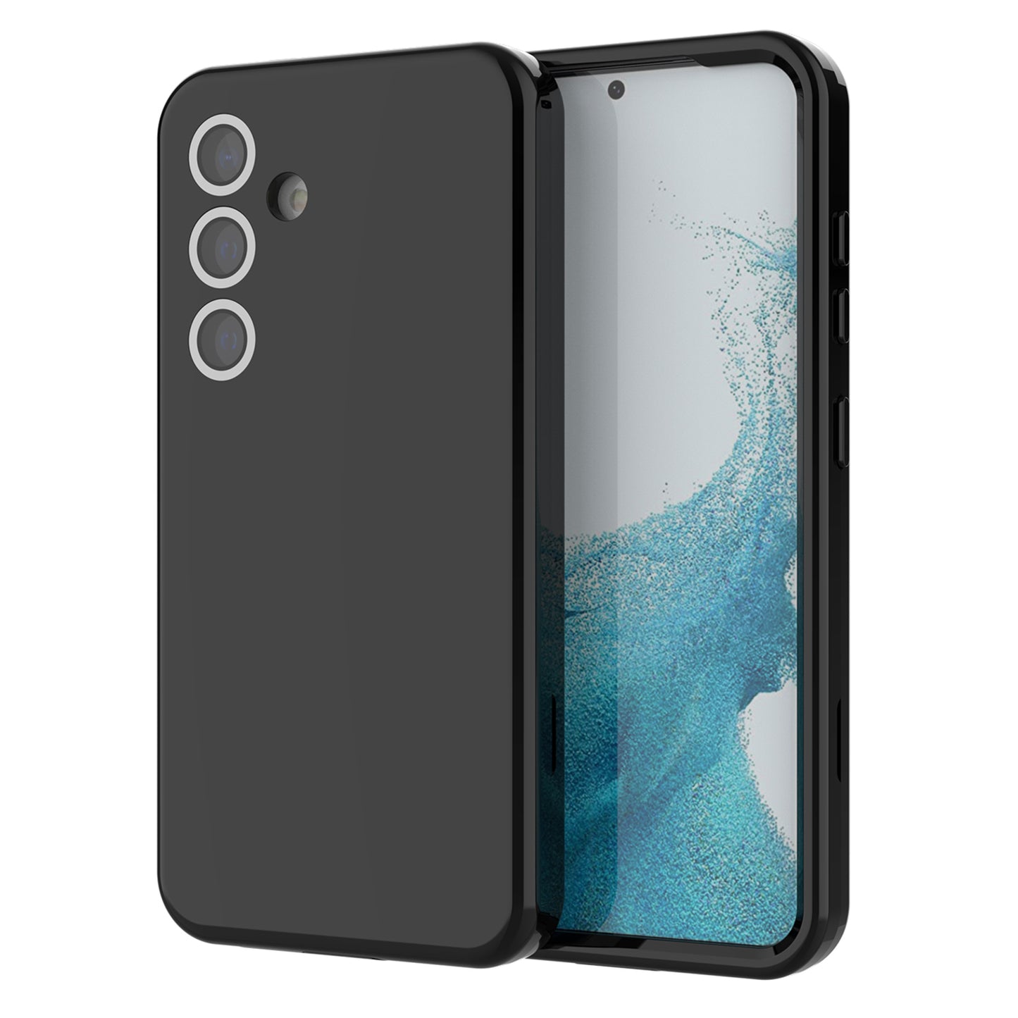 GW03 For Samsung Galaxy S24 Case Shockproof TPU + PC Anti-fingerprint Phone Shell - Black
