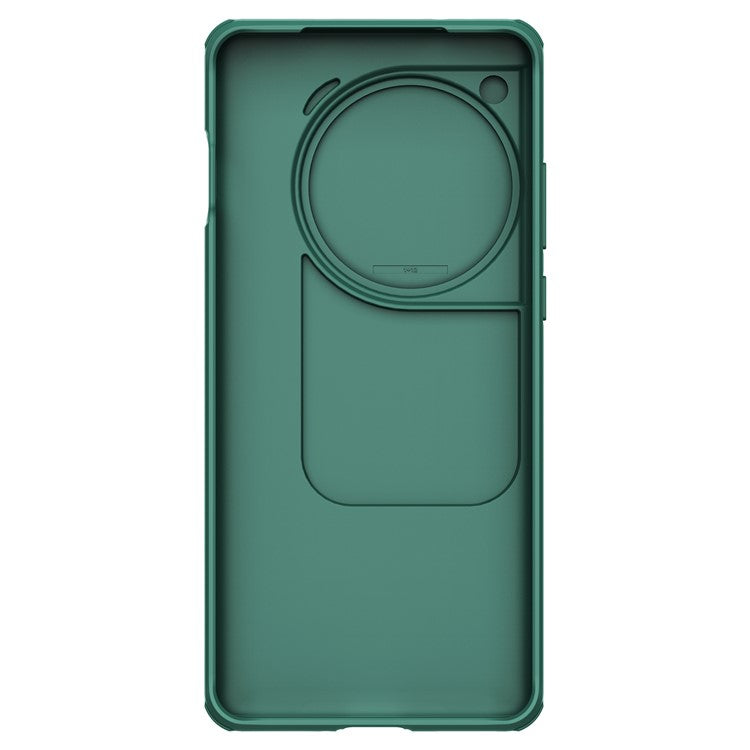 NILLKIN CamShield Pro Series For OnePlus 12 5G Case Slim Shockproof Phone Cover with Slide Camera Lid - Green