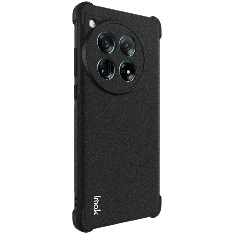 IMAK For OnePlus 12 5G Matte TPU Case Phone Cover Drop-proof Protection - Black