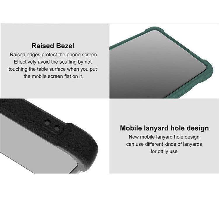 IMAK For OnePlus 12 5G Matte TPU Case Phone Cover Drop-proof Protection - Black