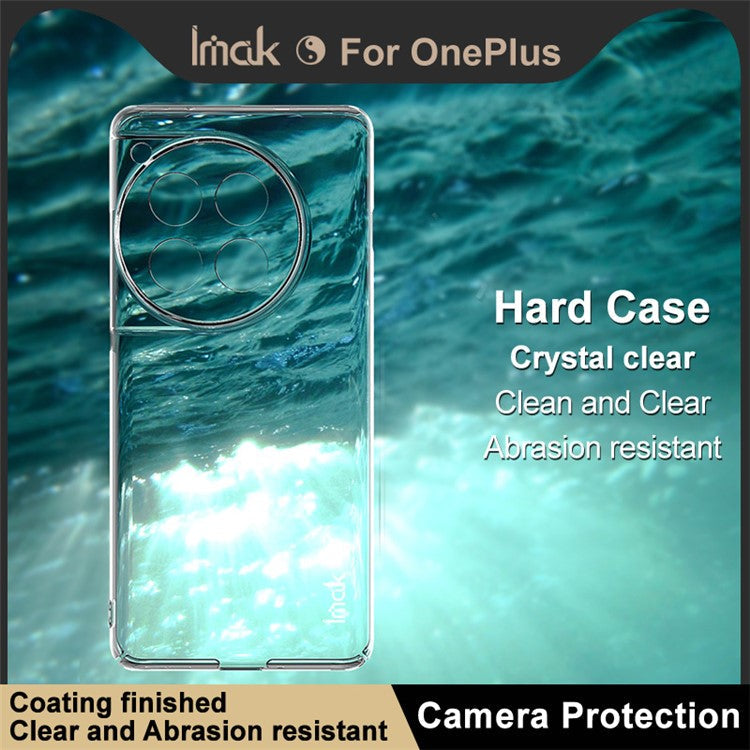 IMAK Crystal Case II Pro for OnePlus 12 5G Cell Phone Case Hard PC Clear Back Cover