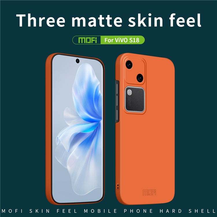 MOFI JK Qin Series For vivo S18 5G Case TPU+Acrylic Skin-Touch Phone Back Cover - Pink