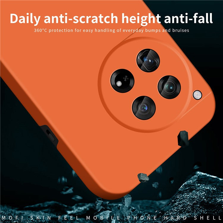 MOFI JK Qin Series For OnePlus 12 5G Case Matte Scratch-proof TPU+Acrylic Phone Back Shell - Orange