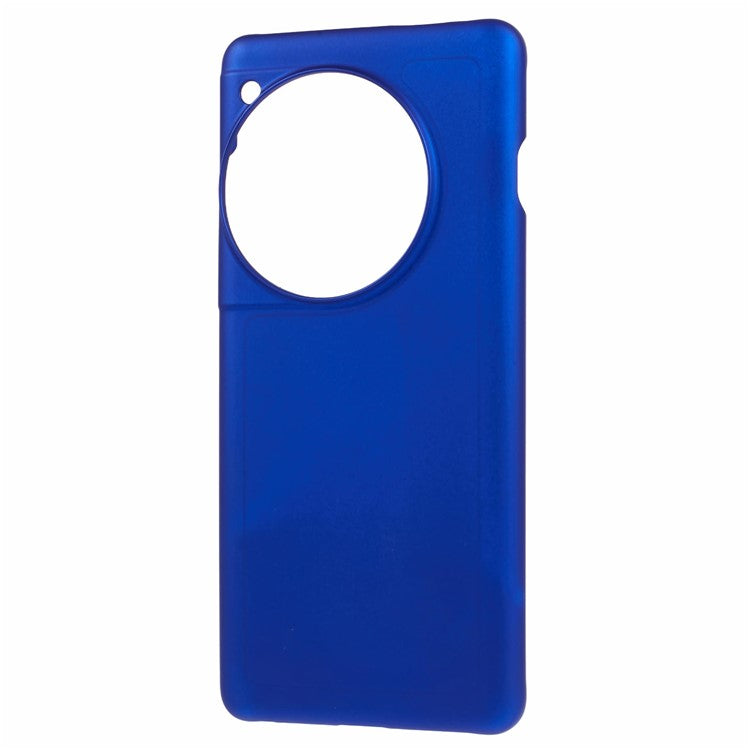 For OnePlus 12 5G Hard PC Case Anti-fingerprint Rubberized Phone Shell - Blue