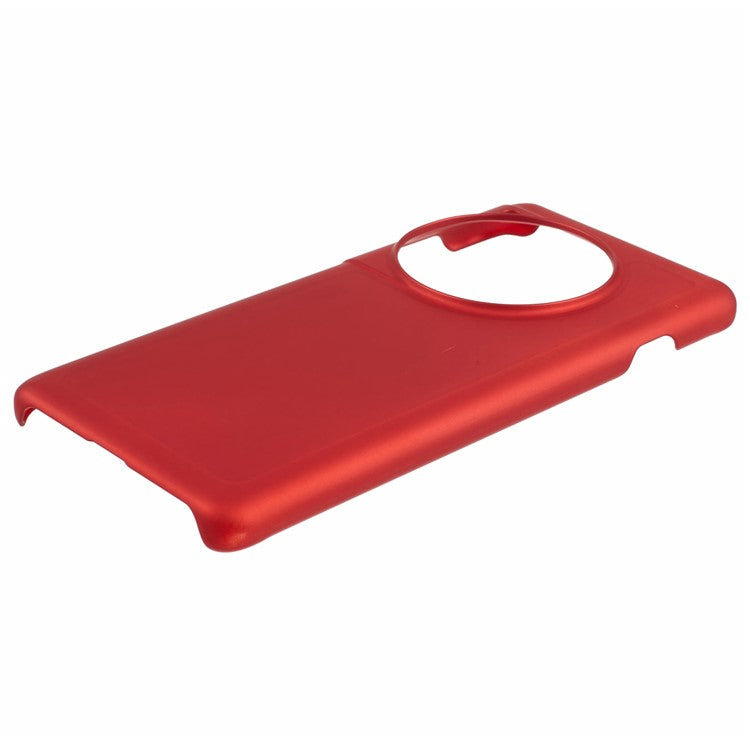 For OnePlus 12 5G Hard PC Case Anti-fingerprint Rubberized Phone Shell - Red