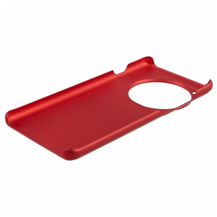 For OnePlus 12 5G Hard PC Case Anti-fingerprint Rubberized Phone Shell - Red
