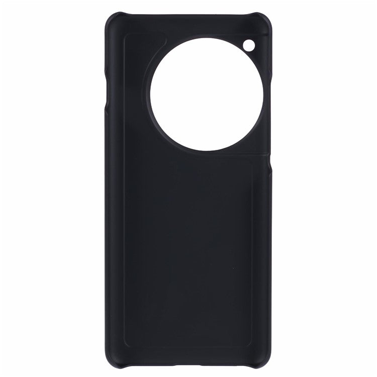 For OnePlus 12 5G Hard PC Case Anti-fingerprint Rubberized Phone Shell - Black