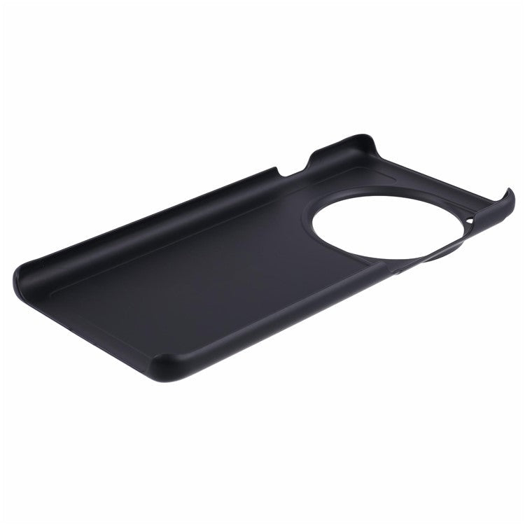 For OnePlus 12 5G Hard PC Case Anti-fingerprint Rubberized Phone Shell - Black