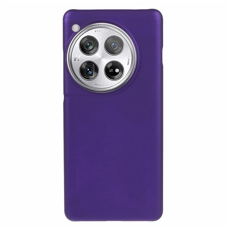 For OnePlus 12 5G Hard PC Case Anti-fingerprint Rubberized Phone Shell - Purple