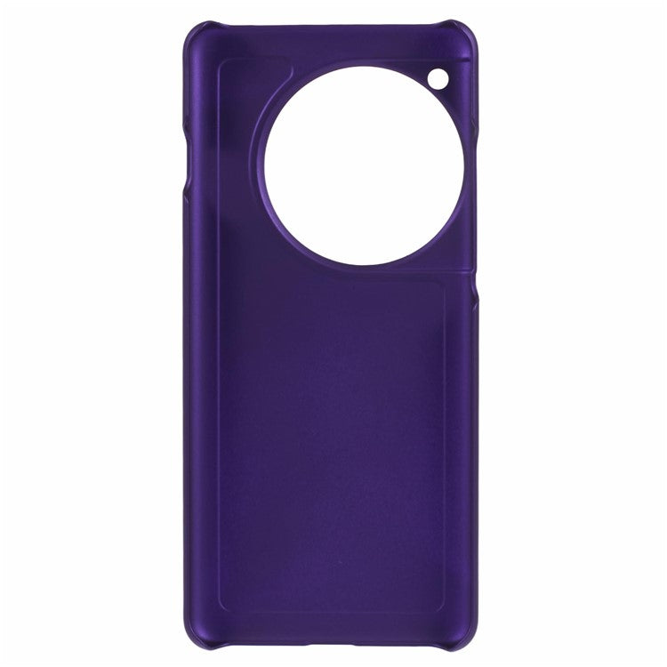 For OnePlus 12 5G Hard PC Case Anti-fingerprint Rubberized Phone Shell - Purple