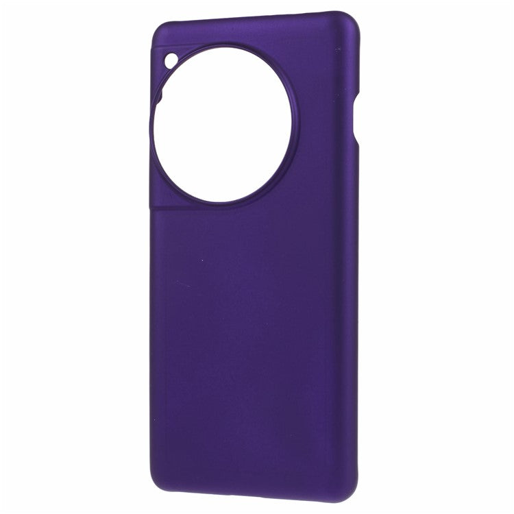 For OnePlus 12 5G Hard PC Case Anti-fingerprint Rubberized Phone Shell - Purple