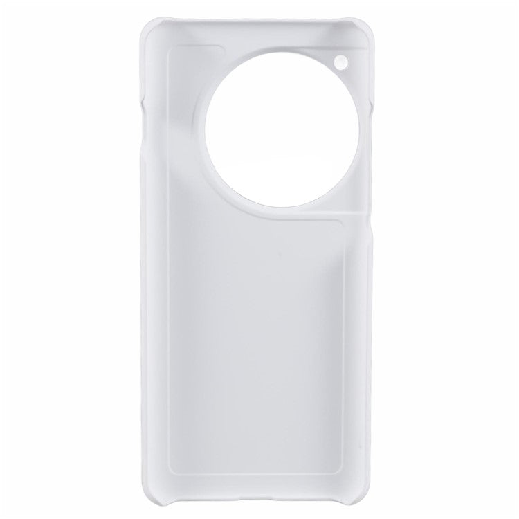 For OnePlus 12 5G Hard PC Case Anti-fingerprint Rubberized Phone Shell - White