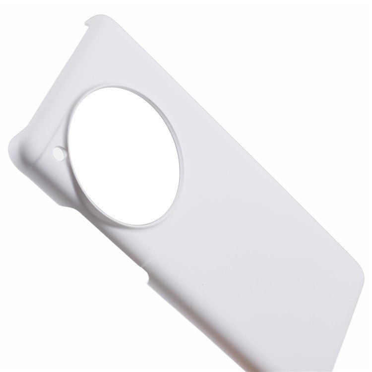 For OnePlus 12 5G Hard PC Case Anti-fingerprint Rubberized Phone Shell - White
